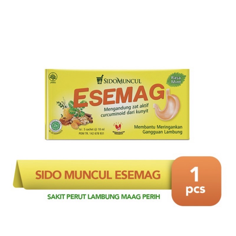 Esemag sidomuncul box 5 sachet ( meringankan gejala lambung )