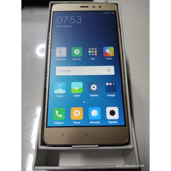 Xiaomi Redmi Note 3 2/16gb Second Like New Bergaransi