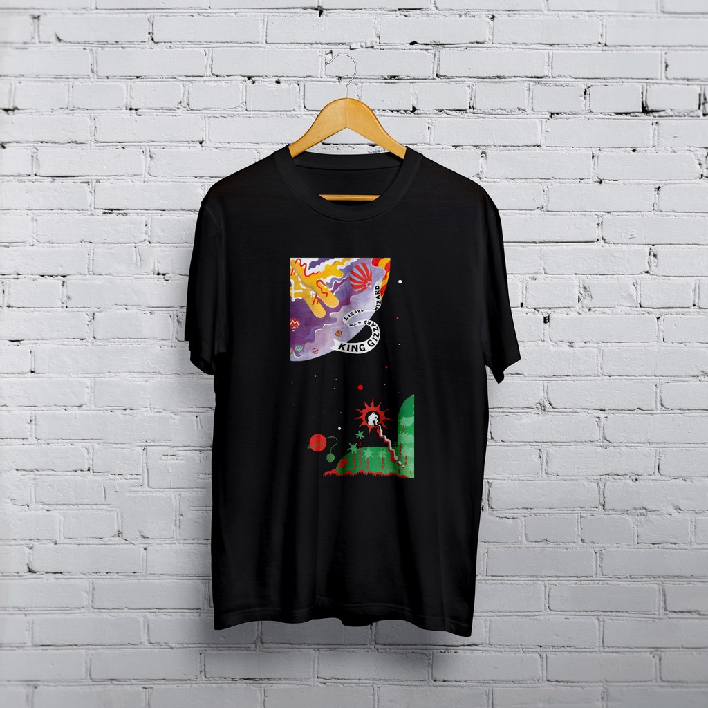 Kaos Distro Musik King Gizzard 7 Gildan/NSA
