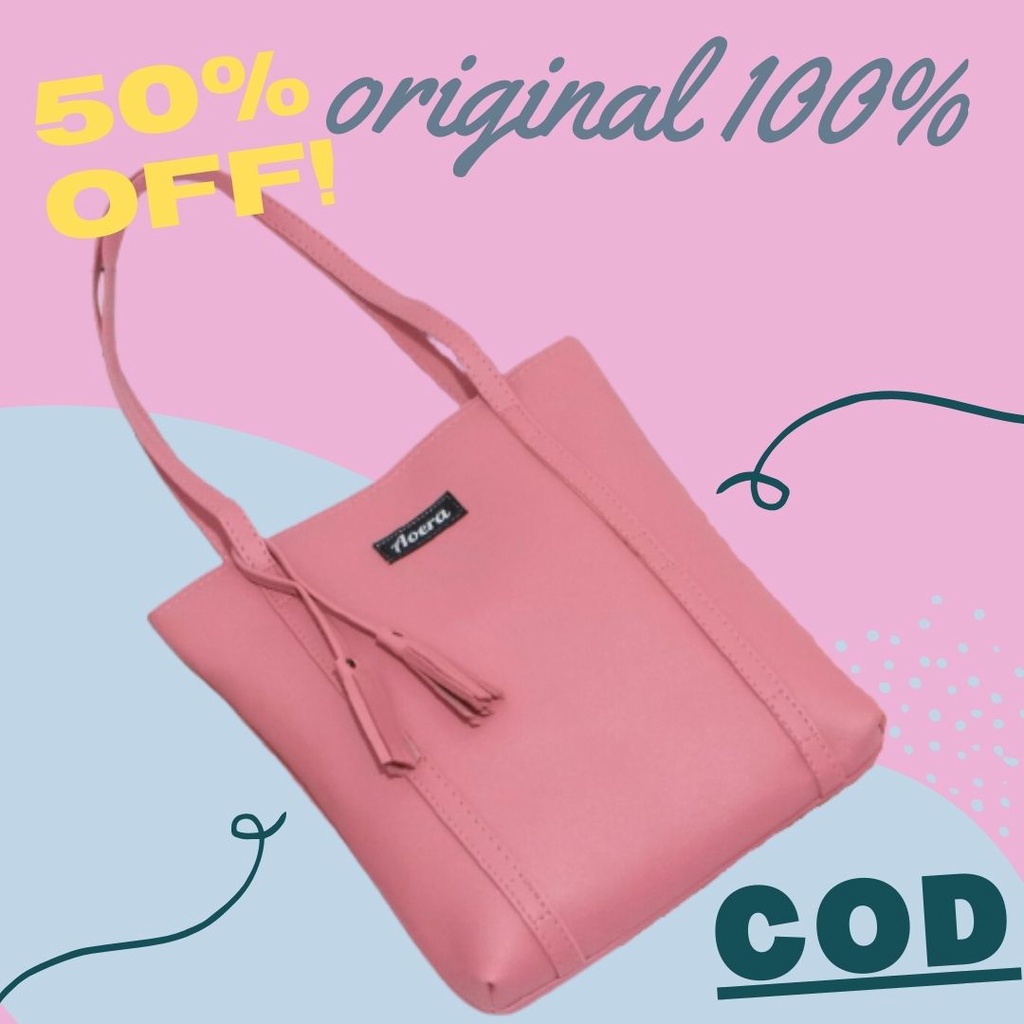 COD Tas Totebag Tote Bag Ngaji Kulit Sintetis Resleting Fashion Premium Jalan Kampus Sekolah Kekinia
