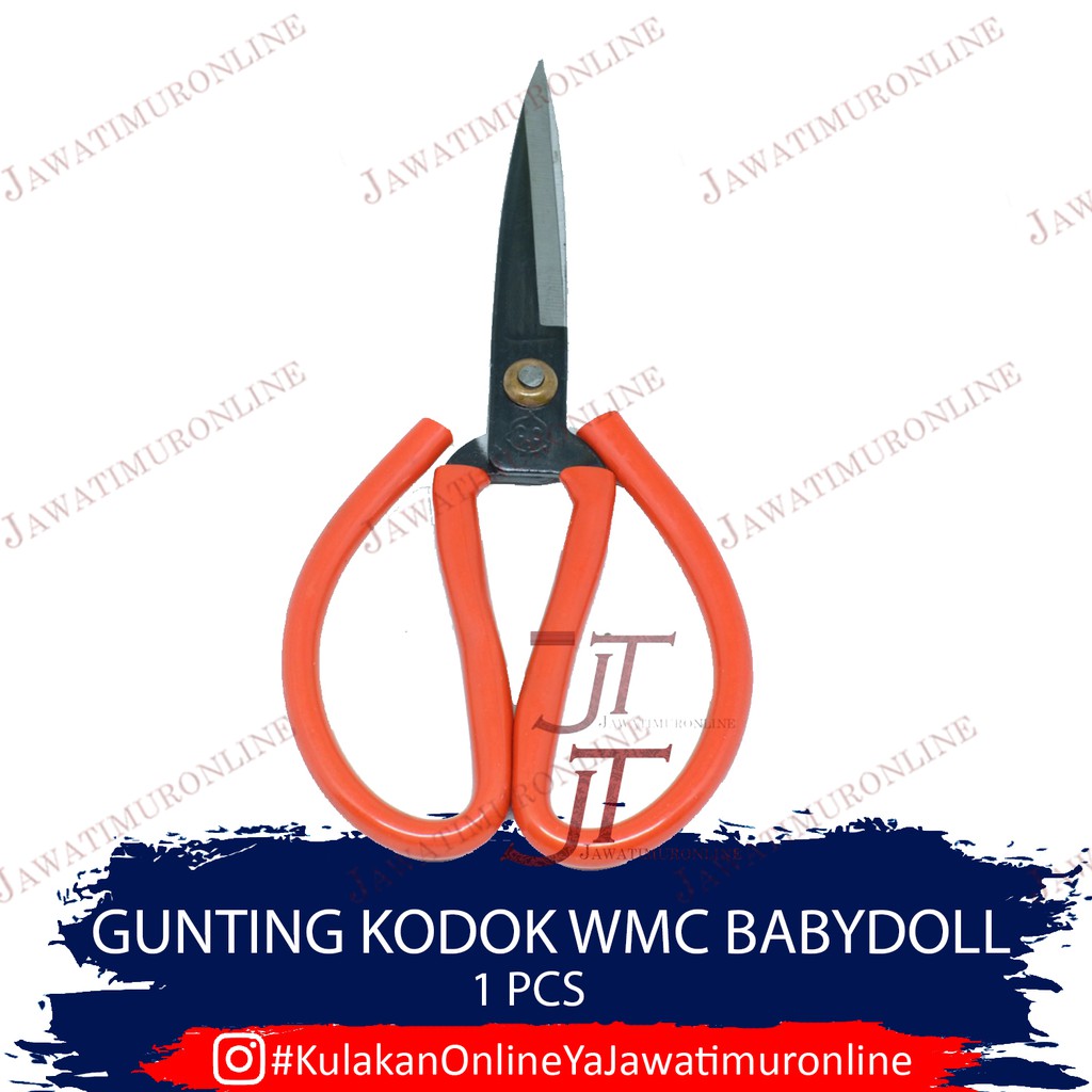 Gunting Kodok Merah Baby Doll 21 cm