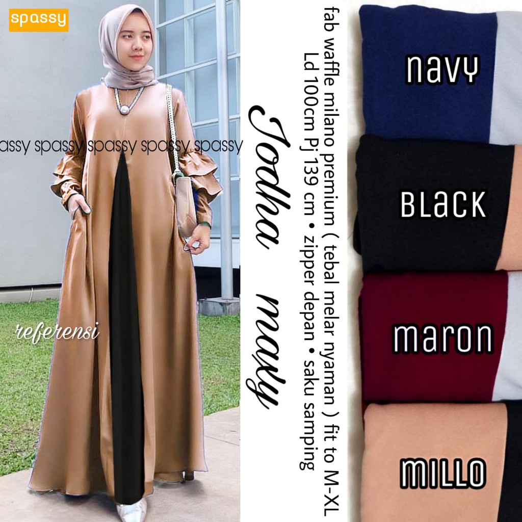 Jodha Maxi  By Spassy | Suplier Hijab Solo | Grosir