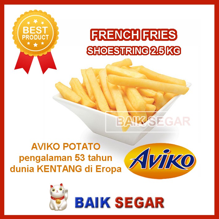 

Kentang Shoestring AVIKO (Frozen) - French Fries no 1 di Belanda - 2,5 Kg