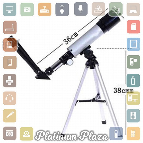 Nikula Teropong Bintang Space Astronomical Telescope Optical Glass &amp; Metal Tube 360/`TM2FMC-- F36050