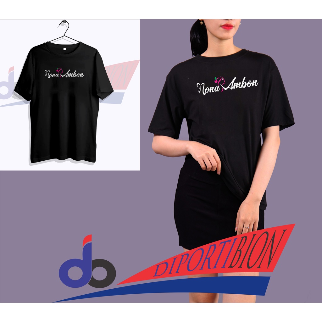 KAOS DISTRO NONA AMBON / NONA AMBON GRAPHIC T SHIRT LENGAN PENDEK