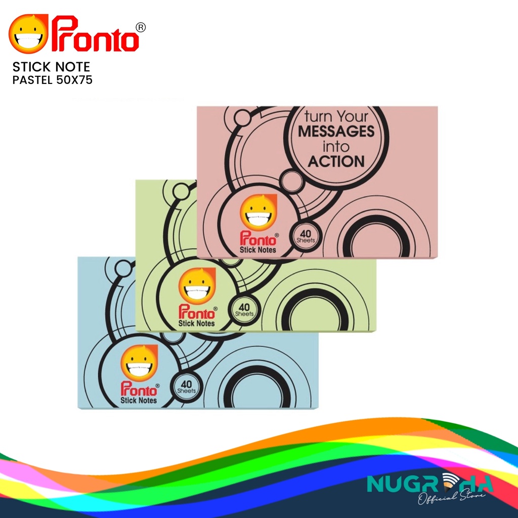 

STICK NOTE PRONTO PASTEL 50 X 75