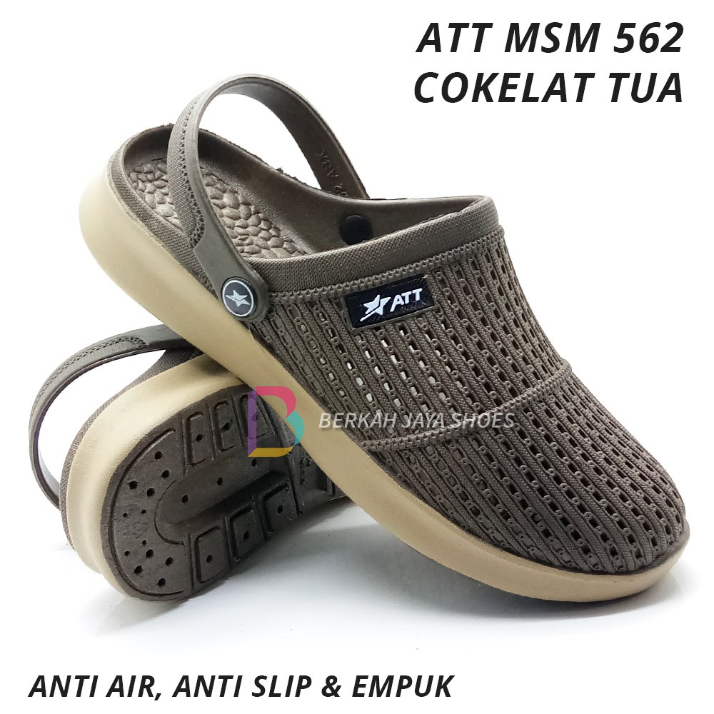 Sepatu Sandal Pria - Sandal Selop Karet Pria - Sepatu Sandal Karet Pria ATT MSM 562 Varian Warna