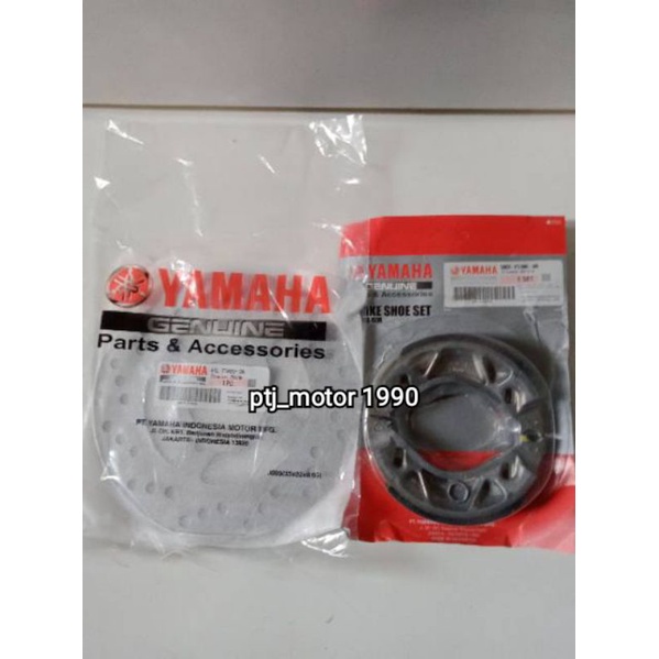 PIRINGAN CAKRAM DEPAN+KAMPAS REM BELAKANG YAMAHA MIO SPORTY/MIO SMILE