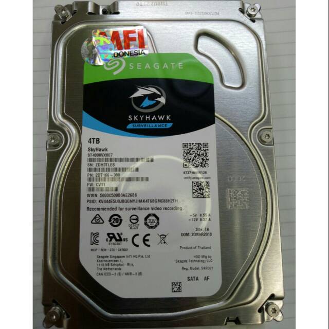 Hard Disk MFI 4TB Seagate Skyhawk / HDD 4TB MFI untuk CCTV