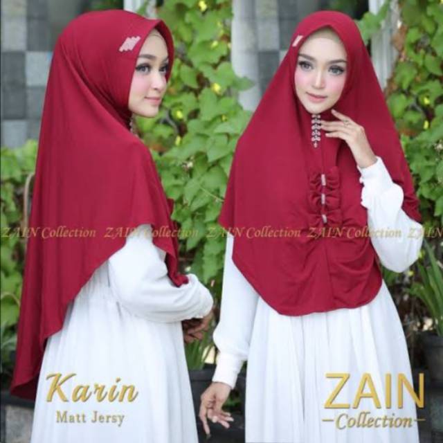 Hijab Karin Pita zain collection zain jerssey asli
