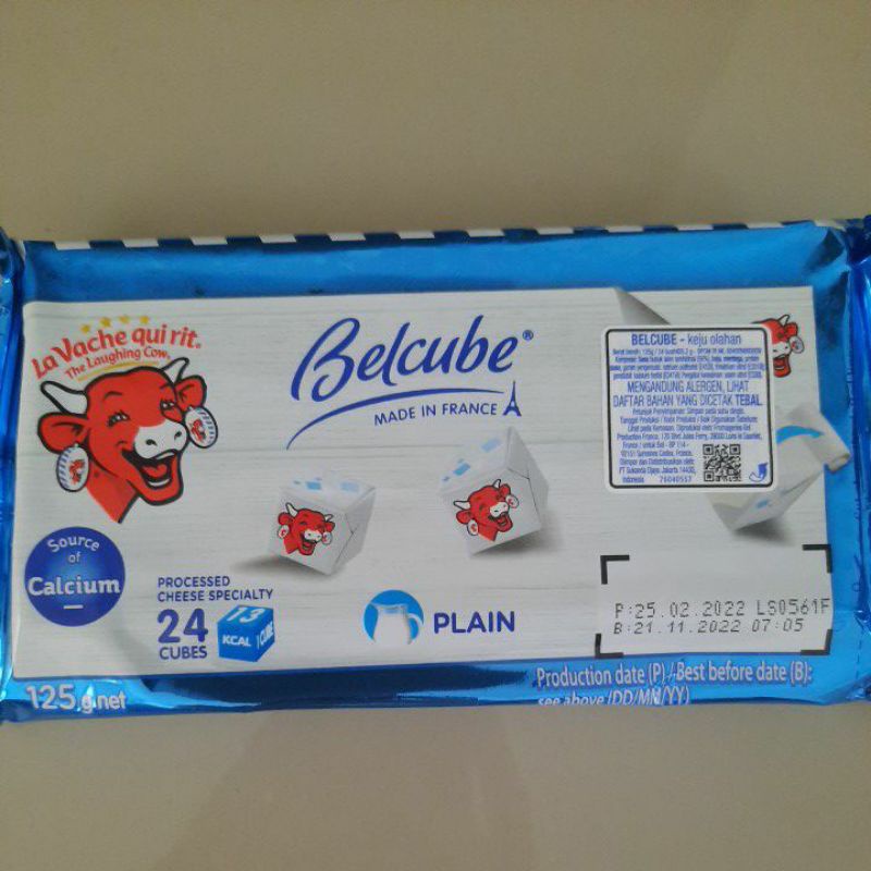 

EXP JUNI 2025 Belcube Plain / The Laughing Cow 24cubes 125gr / Kiri Keju 108gr