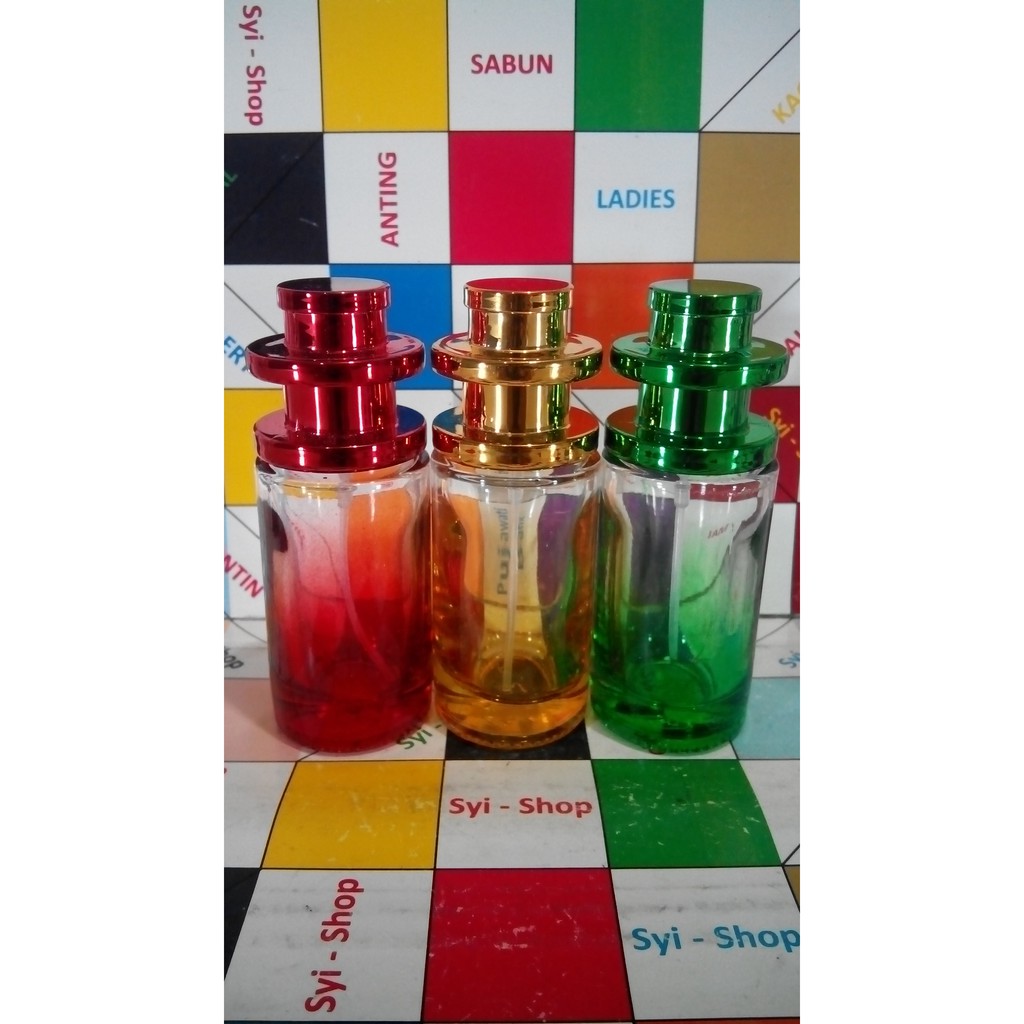 Botol Parfum Spray Catur 22 ml Kaca Warna