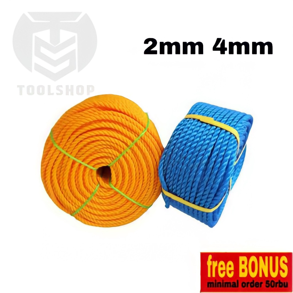 Tali Tambang Plastik 2mm Dan 4mm