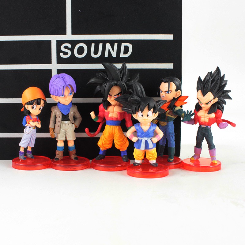 6Pcs/Set Dragon ball Action Figure Toys Dragon Ball Cake Decoration Cake Topper