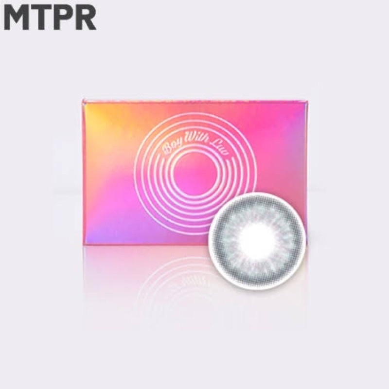 READY STOCK OFFICIAL BTS BOY WITH LUV X MTPR LENS SOUL BLUE - MINUS SOFTLENS