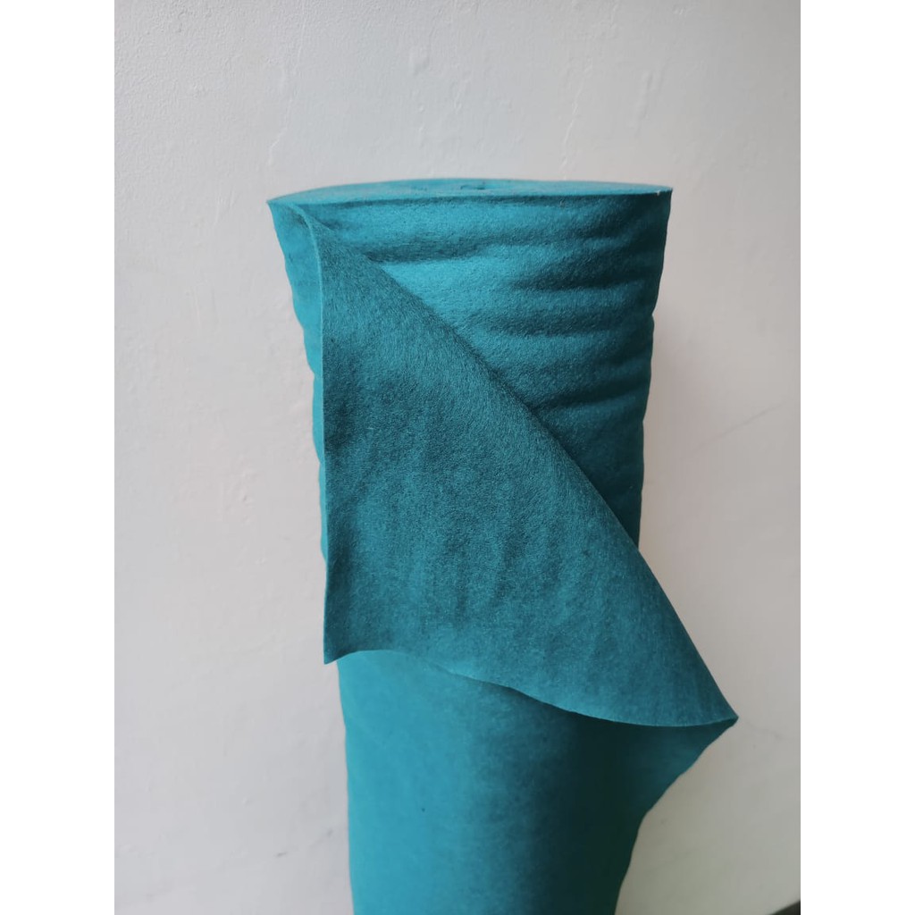 Kain Flanel Hijau tosca per Meter