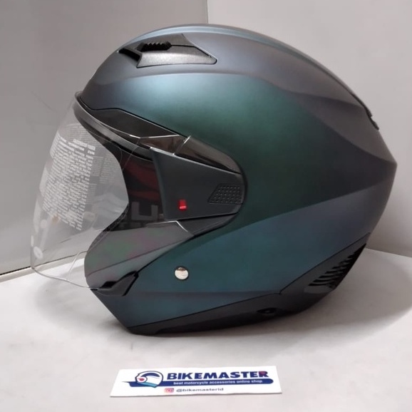Helm Zeus ZS-611 Matt Chamaleon Purple Half Face NEW