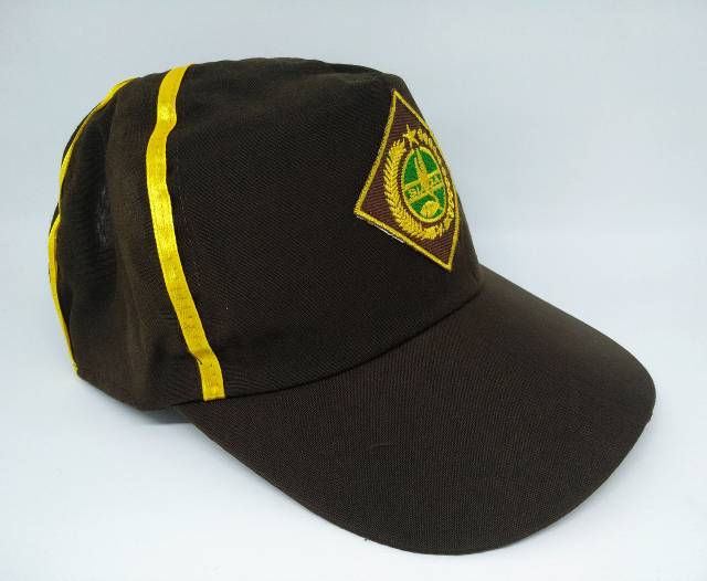 Topi Siaga Putra List Kuning Topi Pramuka Siaga Bordir