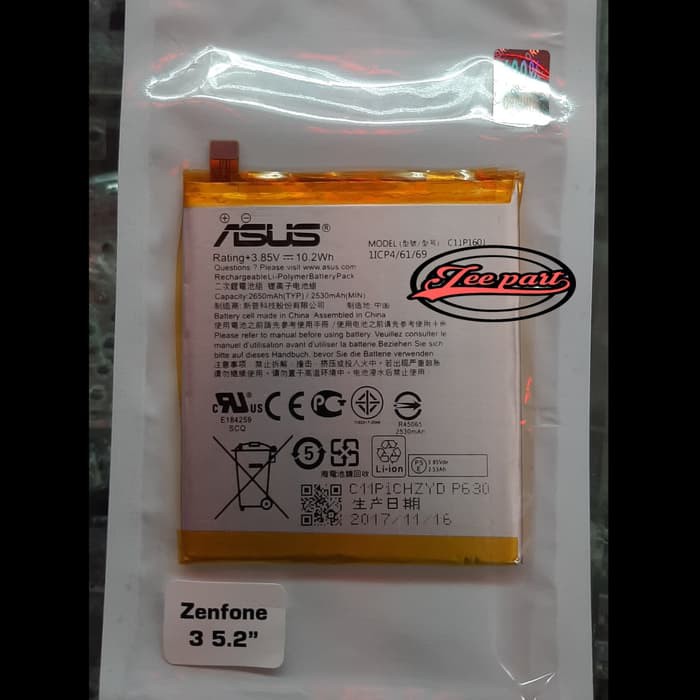 Batre Battery Baterai Asus Zenfone 3 Ze520kl Z017db Original Limited Shopee Indonesia