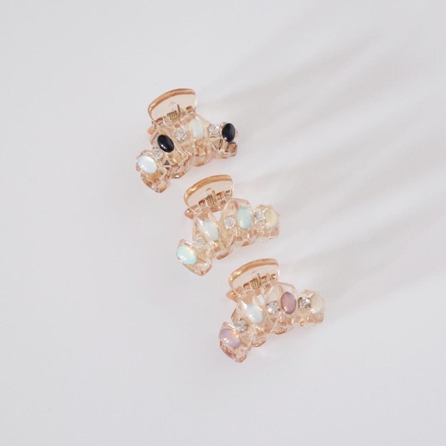 Clear Opaque Clip - Jepit Poni Jepit Fashion KOREA ASLI Premium Import