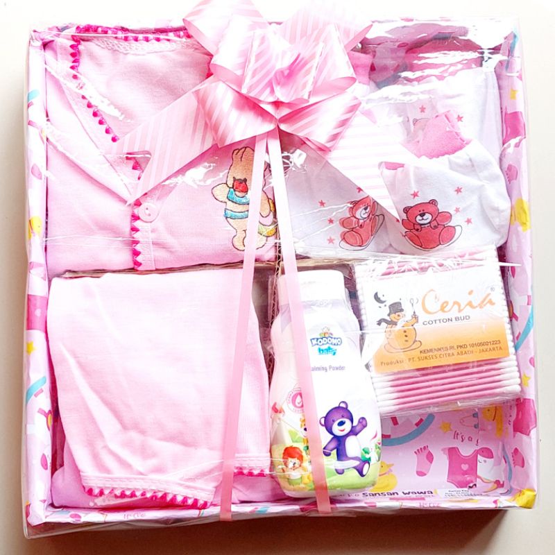 Hampers Bayi Baby Hampers perlengkapan bayi baru lahir / Set kado Bayi Baru Lahir  Baju Bayi Baru lahir Baby Gift Set 9 in 1 Newborn Baju Celana Panjang