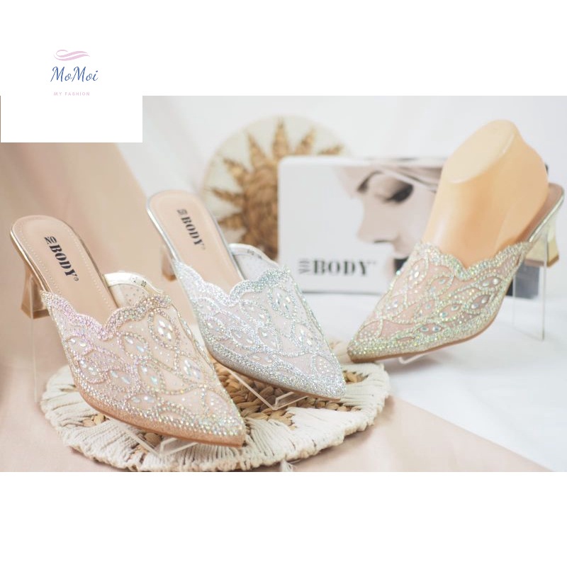 SENDAL HEELS WANITA IMPOR NOBODY A2 TERBARU SANDAL HEELS PESTA WANITA BISA COD