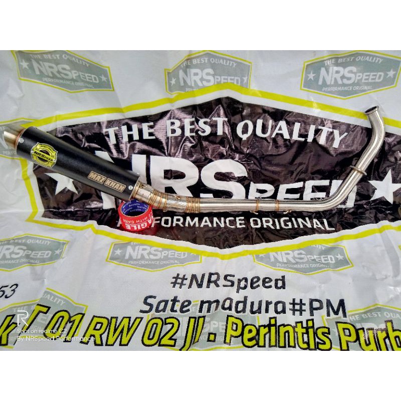 Knalpot Racing R15 V3 Type Black Doff Original NRSpeed Racing Performance