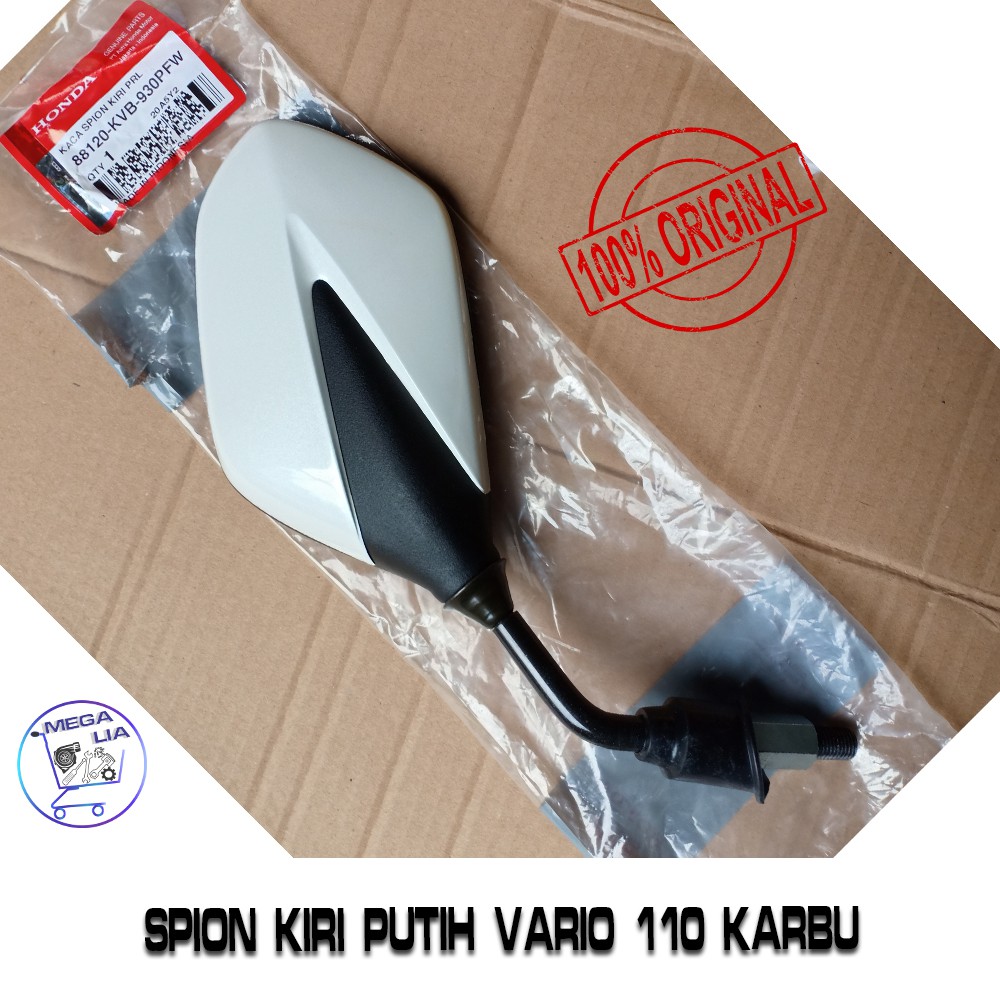 Spion Kiri Putih Vario 110 Karbu Lama ORI HONDA 100% 88120-KVB-930PFW