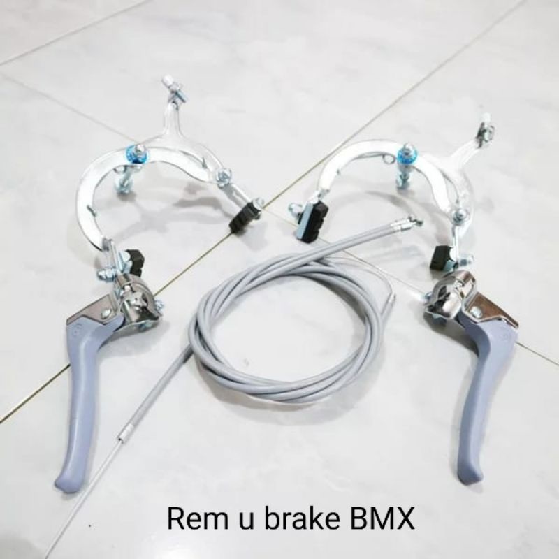 REM SEPEDA BMX U BRAKE WARNA ABU-ABU GENIO