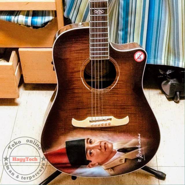 Original Gitar FENDER T-BUCKET 300CE + Hard Case + Stand + Capo