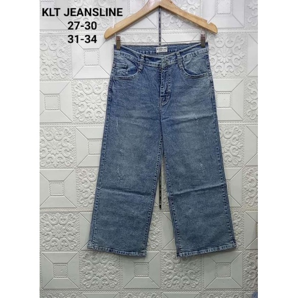 BISA{COD}BAYAR DI TEMPAT CELANA KULOT WANITA IMPORT CELANA KLT JEANSLINE IMPOR SZ-27-30-31-34