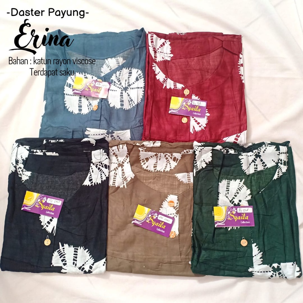 Termurah_Daster Murah Solo-Daster Payung Motif Floral Erina-Bahan Katun Viscose Nyaman Di Pakai