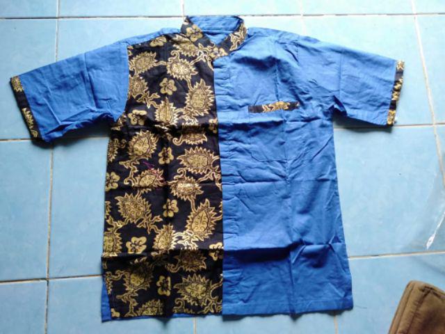 Risna Batik Hrb026 Kombinasi Batik Prada Bakung Pekalongan M L Xl Berkualitas Murah Mewah Masa Kini
