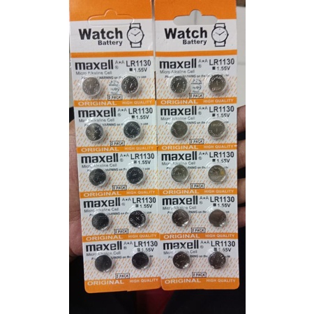 Baterai Jam / Kalkulator LR1130 / AG10 Watch Battery Batre
