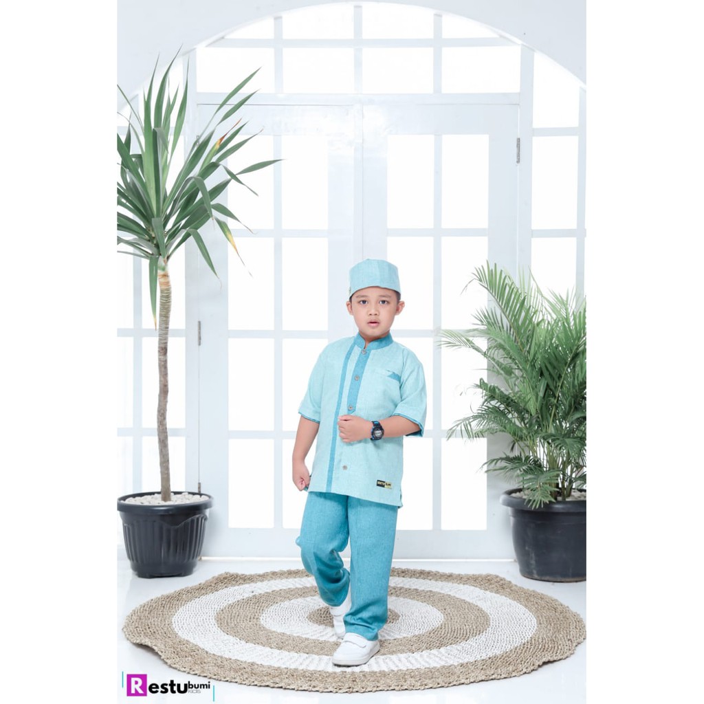 STELAN BAJU KOKO ANAK AL-KARIM /setelan baju koko anak TK SD / kemeja anak best seller /koko 1-12 th