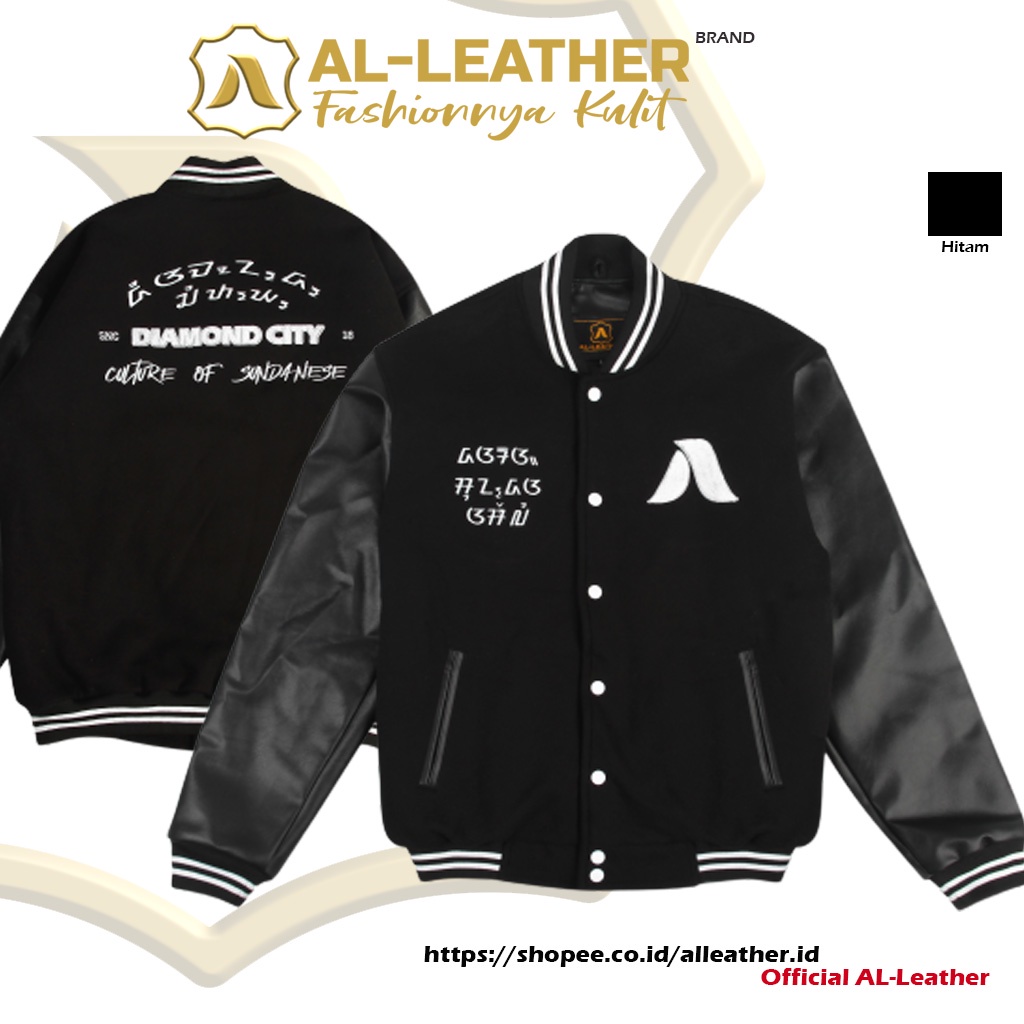 AL-Leather VARSITY JACKET limited edition