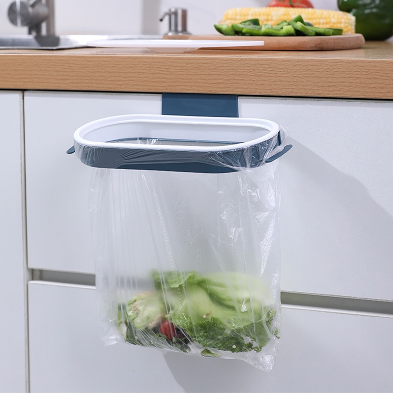 [COD Ready Stock] Tong Sampah Gantungan Dapur Dengan Penutup / Trashbag Holder With Lid / Sampah / Trashbag-Won