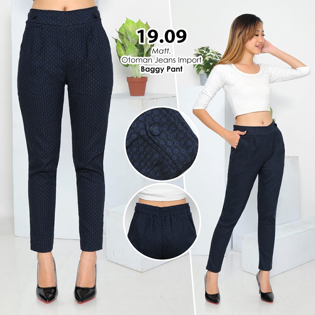 Tartan Pants Office Pants Baggy Pants