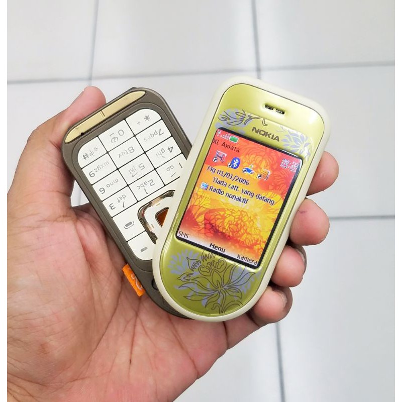 Hp jadul Nokia 7370 fashion Nokia putar hp unik hp langka mulus original Hp cantik no n gage e90