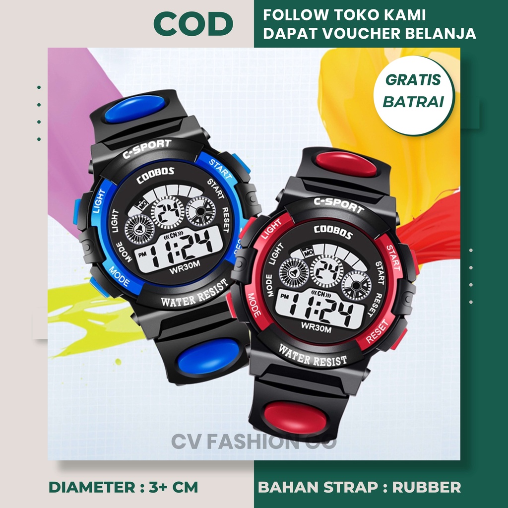 Jam tangan pria anak kecil anti air murah original kekinian terlaris import keren waterproof