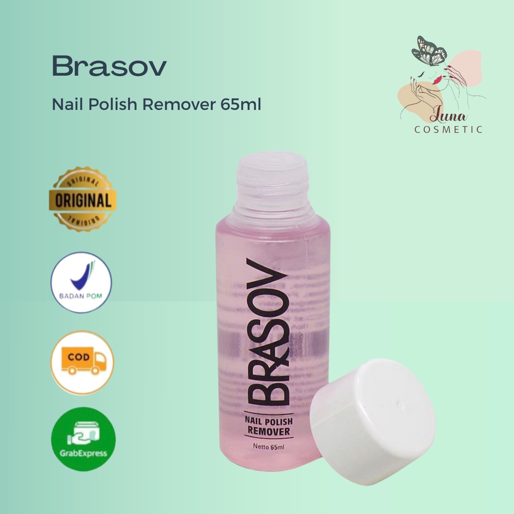 BRASOV Pembersih Cat Kuku 65 ML Penghapus Kutek Nail Polish Remover Kutex