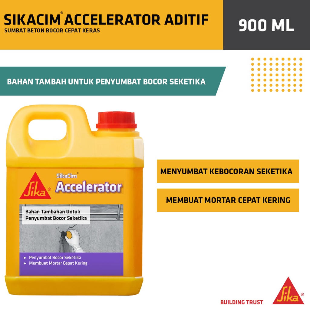 Jual Sika - Sikacim Accelerator Aditif Sumbat Beton Bocor Cepat Keras