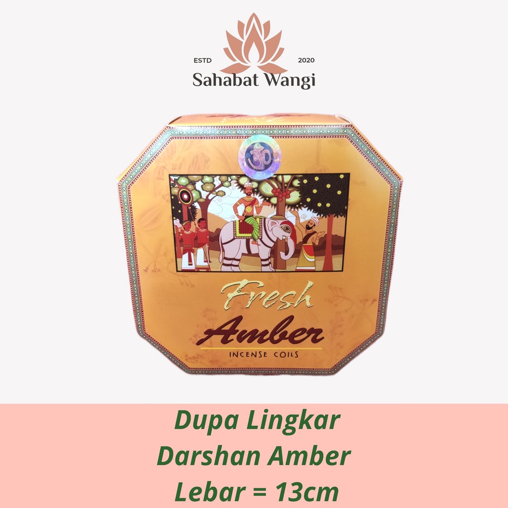 Dupa Hio India Lingkar 24 Jam Darshan Amber 1 Pack