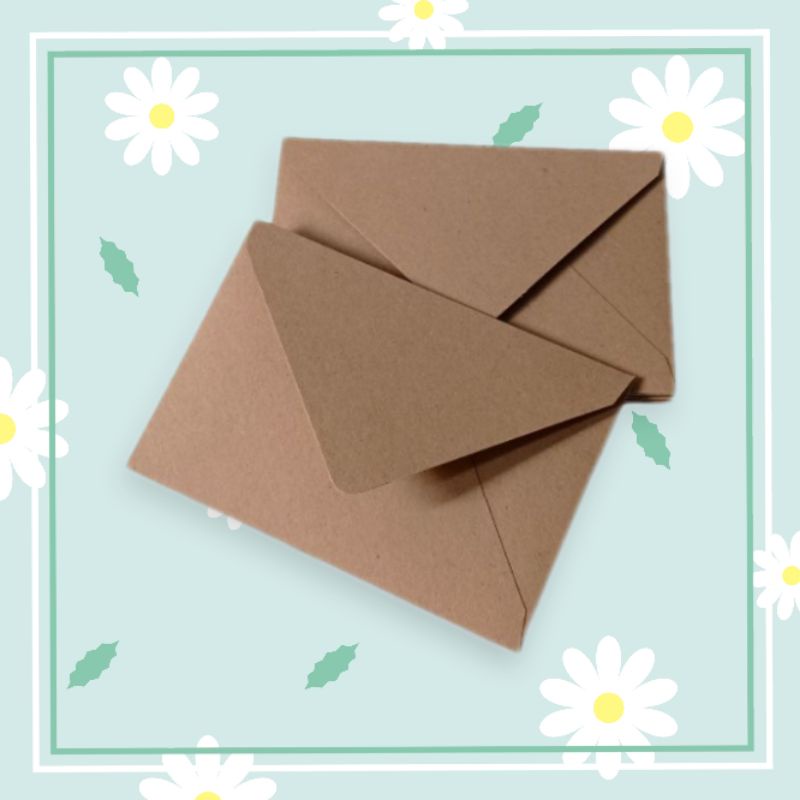 

Amplop Klasik Vintage Undangan Baronial Kraft Cokelat