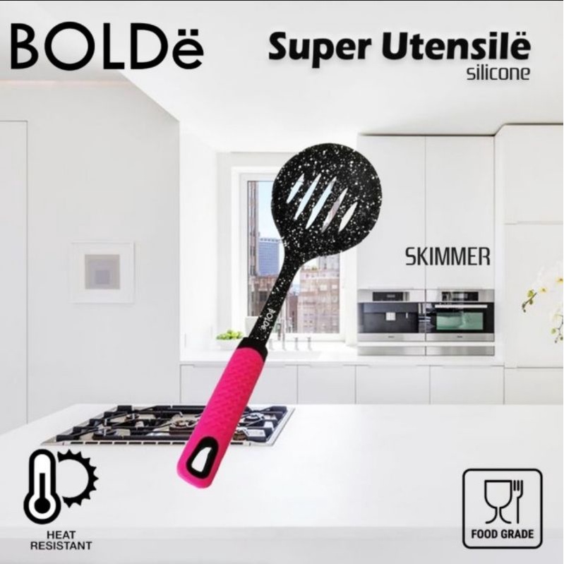 Spatula Bulat Silikon BOLDe - Super Utensile Silicone Skimmer - Sutil