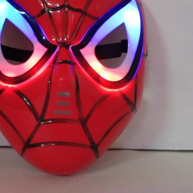 ● TOPENG SPIDERMAN LED FULL COLOR TOPENG SPIDERMAN PLASTIK MURAH ♖