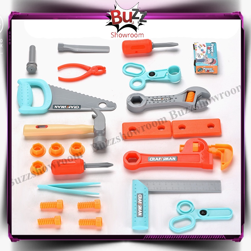 ToolBox Anak Tools set toys mainan alat perkakas obeng Tool Box Koper