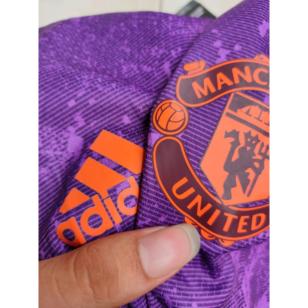 HQ JERSEY BOLA MU PRE-MATCH SHIRT UNGU 2020-2021 GO HIGH QUALITY