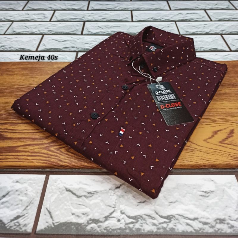 Kemeja Pria Motif Pria Cowok Lengan Pendek Bunga Formal Casual Murah Slimfit All Size M L XL Bagus