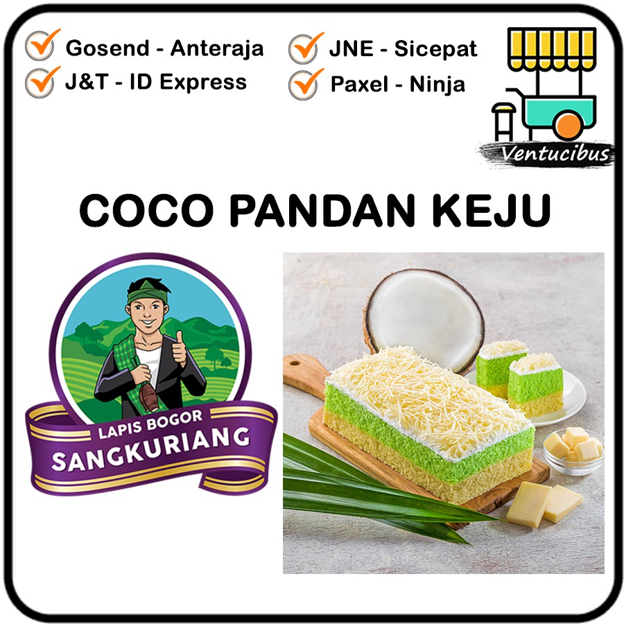 SANGKURIANG Coco Pandan Keju Kue Bolu Talas Khas Bogor